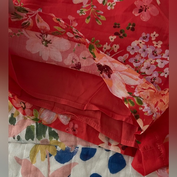 A Chance For Love Red Floral Print Belted Shorts - Picture 5 of 5